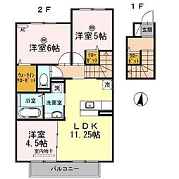 ラミアカーサ 3LDKの間取図画像