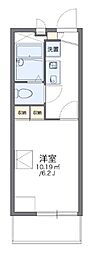 レオパレスウエストサイド白山 1Kの間取図画像