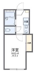レオパレスアームス 1Kの間取図画像