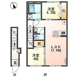 仮称)稲城市大丸 新築アパート 2階