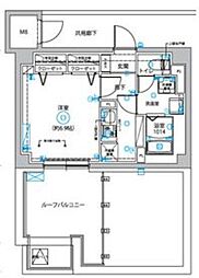 DIPS西新井 1Kの間取図画像