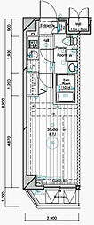 MAINSTAGE二子多摩川 1Kの間取図画像