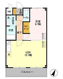 間取図画像 1LDK