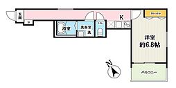 T3ハウス 新座 1Kの間取図画像