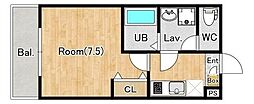 ジーメゾン入間東藤沢ルーチェ 1Kの間取図画像