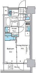ルフォンプログレ神田プレミア 3階1DKの間取り