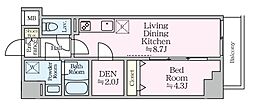 足立区西新井栄町3丁目マンション 1SLDKの間取図画像