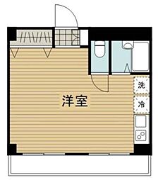メゾン・ド・ヴィレ鷺沼 ワンルームの間取図画像