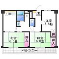 ビレッジハウス草部5号棟3階5.6万円