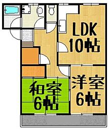 スターライフ宮本5 2SLDKの間取図画像