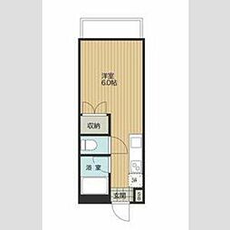 グッディ北坂戸 ワンルームの間取図画像