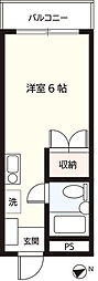 エスクロープラザ ワンルームの間取図画像