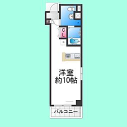 VitaNuova堺 ワンルームの間取図画像