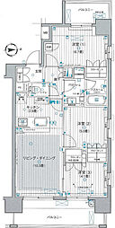 パレステージ町屋壱番館 3LDKの間取図画像