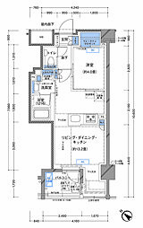 ラティエラ横濱大通り公園 1LDKの間取図画像