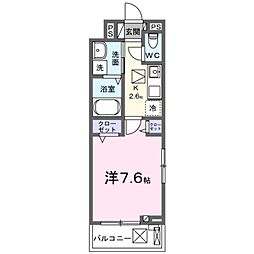 ardor・K 1Kの間取図画像