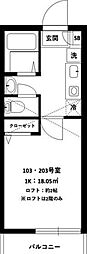 TerraceForesta 1Kの間取図画像