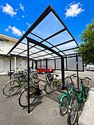 屋根付き駐輪場が嬉しいです♪♪