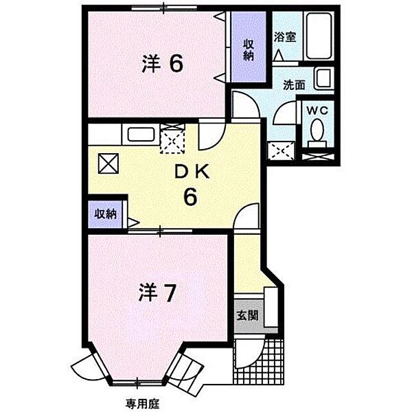 静岡県富士市増川新町(賃貸アパート2DK・1階・46.06㎡)の写真 その2