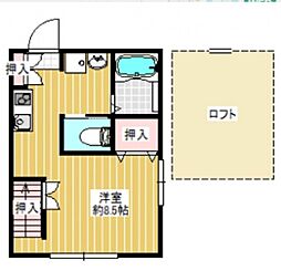 アテナータ ワンルームの間取図画像