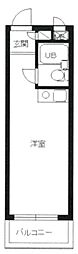スカイコート新宿NO2 ワンルームの間取図画像