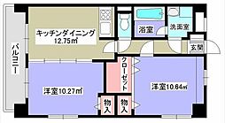 ラグラシューズ 2DKの間取図画像