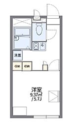 レオパレスMKアパートメント 1Kの間取図画像
