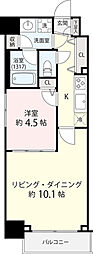 ミェーレ日本橋 1LDKの間取図画像