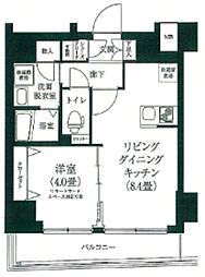 アイル プレミアム亀戸ノース 3階1LDKの間取り
