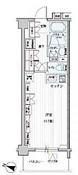 デュオステージ中落合 ワンルームの間取図画像