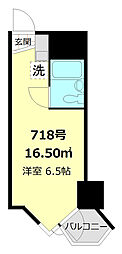 東京ベイビュウ ワンルームの間取図画像