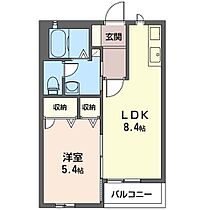 アネックス・ヴィーブル 00202 ｜ 群馬県前橋市駒形町566-1（賃貸アパート1LDK・2階・35.50㎡） その2