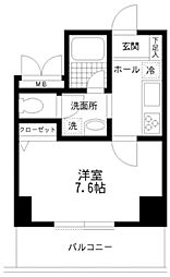 フルグラール池袋 1Kの間取図画像
