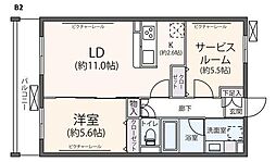 ピア新百合山手 1SLDKの間取図画像