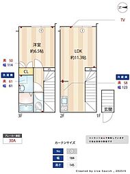 ネストときわ台 1LDKの間取図画像