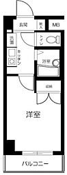 プレールカテリーナ代田橋 1Kの間取図画像