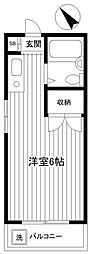 ユウキビル横浜 ワンルームの間取図画像