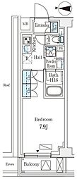 ARKMARK新宿西落合 1Kの間取図画像