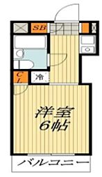ウインベルソロ赤羽第3 ワンルームの間取図画像