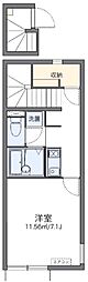 レオネクスト四季の風 1Kの間取図画像