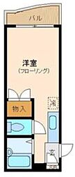 パークサイド神崎 ワンルームの間取図画像