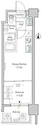 ONEROOFRESIDENCE錦糸町 1DKの間取図画像