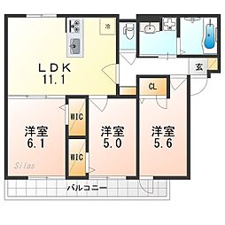 間取図画像 3LDK