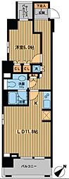 プライムアーバン日本橋横山町 6階1LDKの間取り