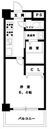 アザリー武蔵小杉 1Kの間取図画像