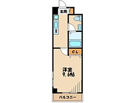 KDXレジデンス溝の口 1Kの間取図画像