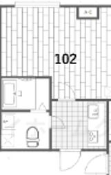 MILKOCOテラス西川口 1Kの間取図画像