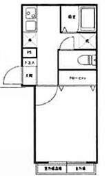 LuLafort中野鷺ノ宮 1Kの間取図画像