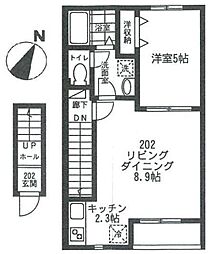 グランフィカーサ 1LDKの間取図画像