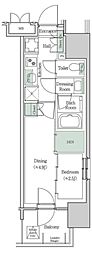 ブルックサイドレジデンス木場 2Kの間取図画像